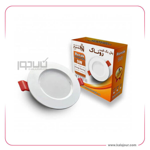 پنل گرد توکار روناک 18 وات 185*50 شاه چراغ