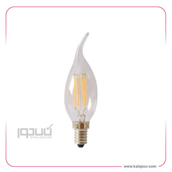 لامپ LED شمعی اشکی فیلامنتی 220 ولت  E14 -توان  4  وات EDC  - Image 2