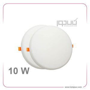 پنل فول لایت توکار گرد 10 وات - پارس سهیل