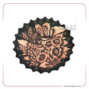 بشقاب مسی الماس‌تراش ۳۰ سانتی‌متری